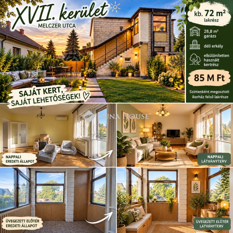 3 hálószoba · 72 m² · 85.000.000 Ft