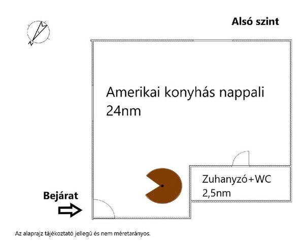Eladó téglalakás, Szentendrén 64.5 M Ft, 2 szobás