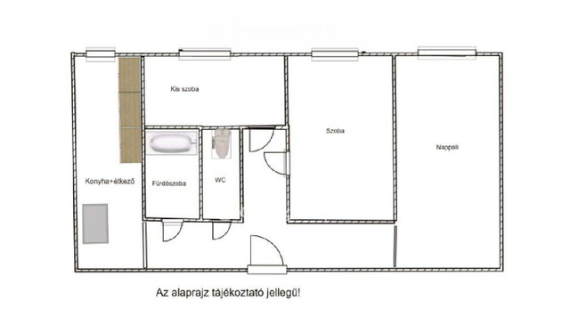 Eladó panellakás, Dunaújvárosban 38.9 M Ft, 2+1 szobás
