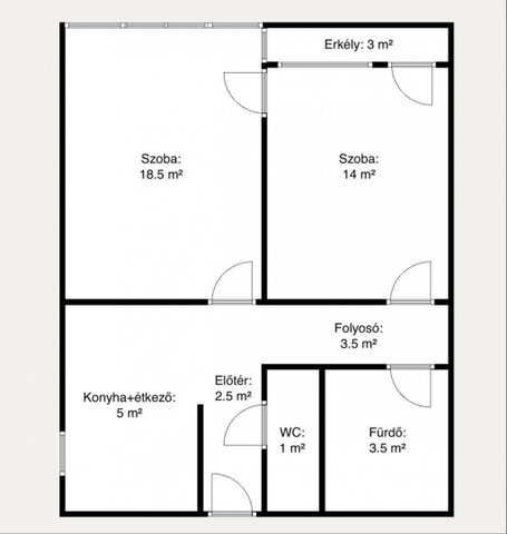 Eladó téglalakás, Ráckevén 49.99 M Ft, 2 szobás
