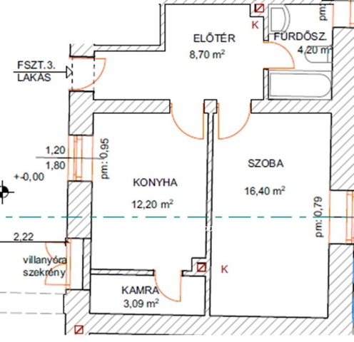 Eladó téglalakás, Szécsényen 13.2 M Ft, 1 szobás