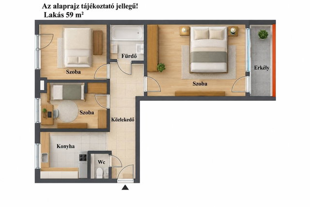 Eladó panellakás, Gyulán 32.9 M Ft, 2+1 szobás