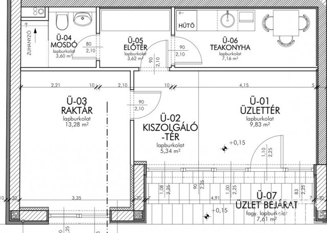 Eladó üzlethelyiség, Szegeden 61 M Ft, 1 szobás