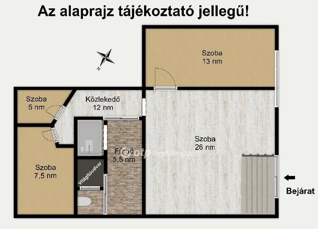 Eladó téglalakás, Budapesten, IX. kerületben 49.9 M Ft, 2 szobás