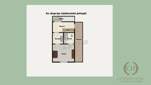 Eladó nyaraló, Sándorfalván 17.9 M Ft, 1 szobás