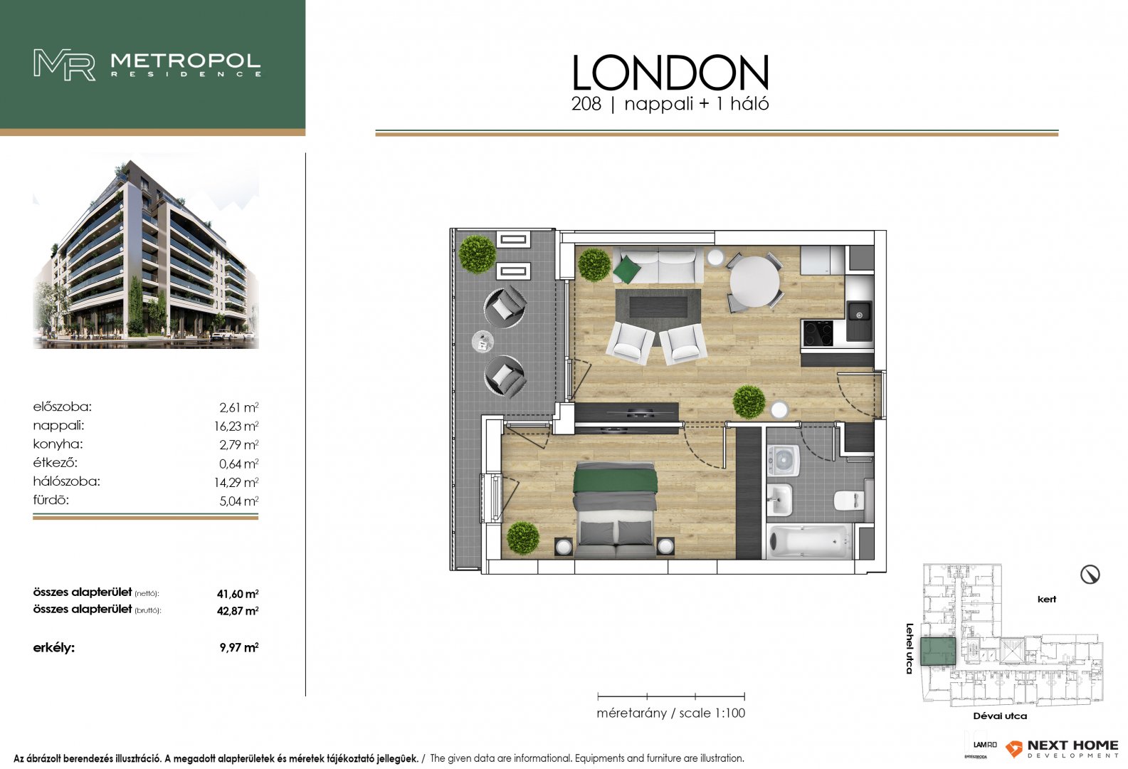2 bed · 43m² · 83.885.670 ft
