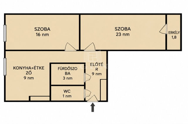 Eladó panellakás, Zalaegerszegen 46.5 M Ft, 2 szobás
