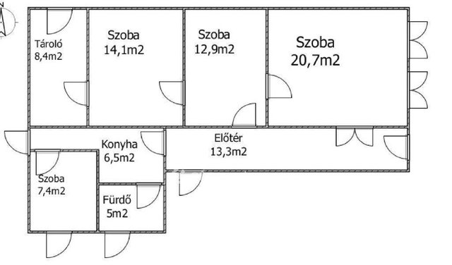 Eladó családi ház, Orosházán 13 M Ft, 3+1 szobás
