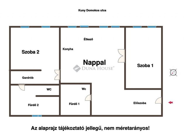 Eladó téglalakás, Budapesten, I. kerületben, Kuny Domokos utcában