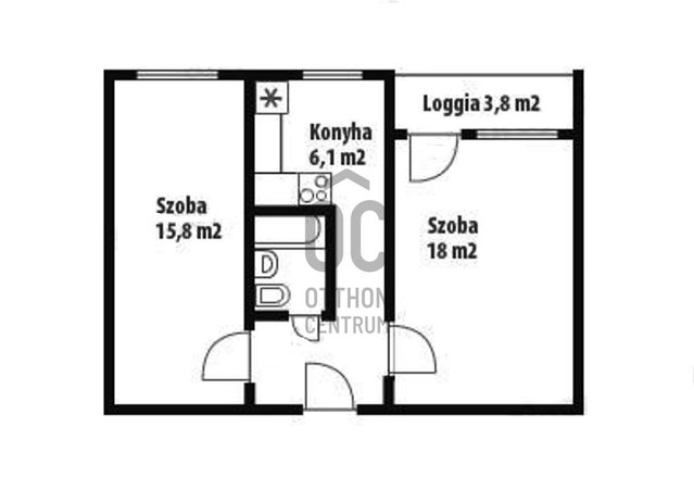 Eladó panellakás, Szolnokon 29.9 M Ft, 2 szobás