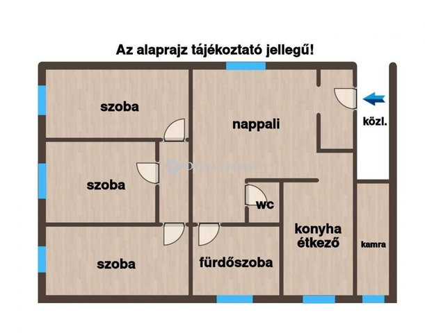 Eladó családi ház, Pápán 44.8 M Ft, 4 szobás