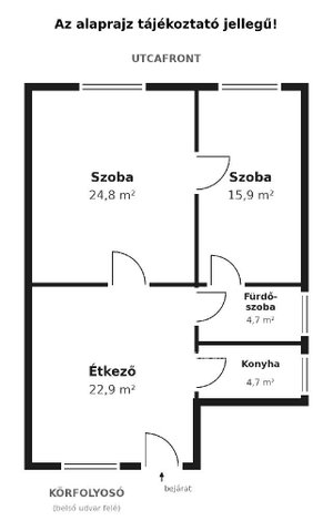 Eladó téglalakás, Budapesten, VI. kerületben 99.9 M Ft, 2 szobás