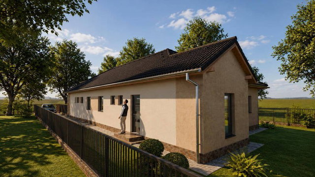 Eladó ikerház, Kiskunlacházán 58 M Ft, 4 szobás