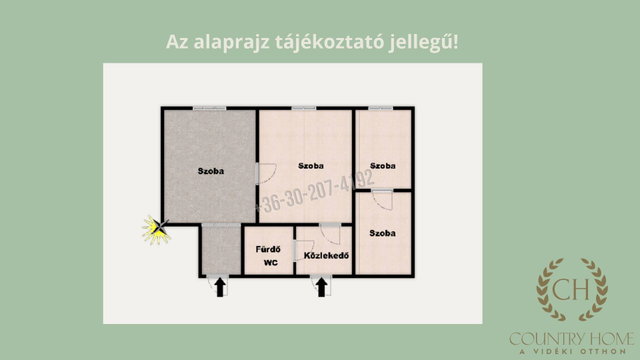 Eladó mezogazdasagi ingatlan, Kisteleken 39.9 M Ft, 3 szobás