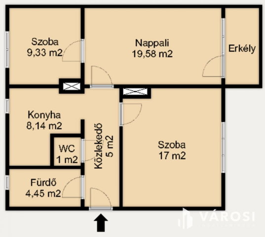 Eladó téglalakás, Szegeden 79 M Ft, 3 szobás