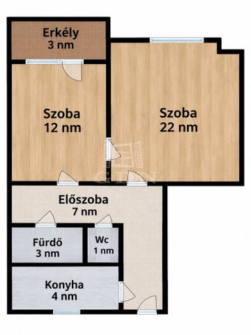 Eladó panellakás, Budapesten, X. kerületben 70.753 M Ft, 2 szobás