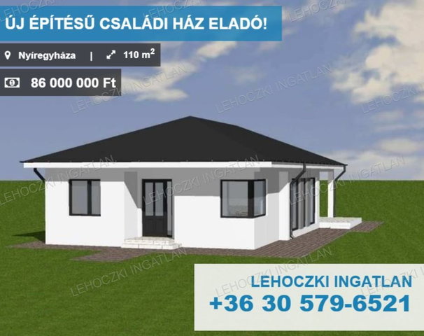 Eladó családi ház, Nyíregyházán 86 M Ft, 4 szobás