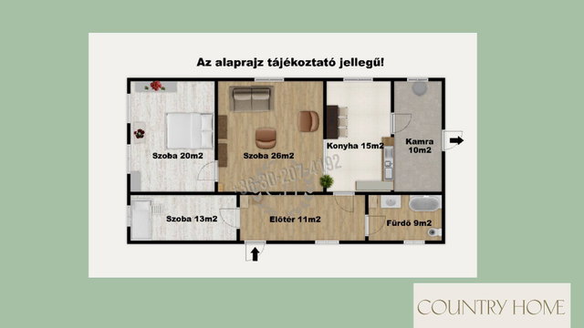 Eladó mezogazdasagi ingatlan, Ópusztaszeren 39.9 M Ft, 3 szobás