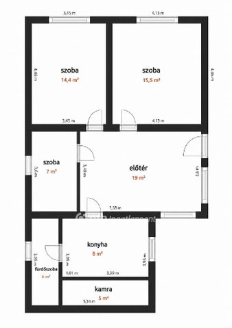 Eladó családi ház, Petőmihályfán 37 M Ft, 2+1 szobás