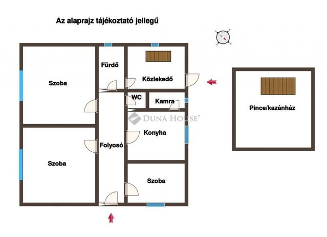 Eladó családi ház, Perkátán 48 M Ft, 3 szobás
