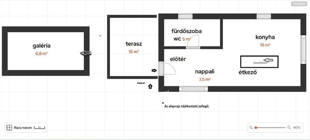 Eladó nyaraló, Tószegen 17.5 M Ft, 1 szobás
