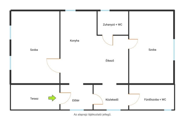 Eladó családi ház, Tiszaderzsen 11.99 M Ft, 2 szobás