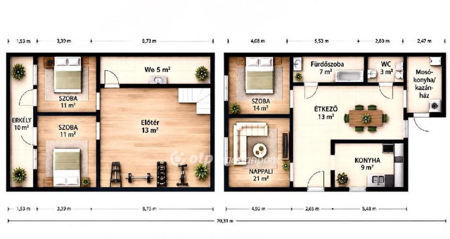 Eladó családi ház, Derecskén 89.9 M Ft, 3 szobás