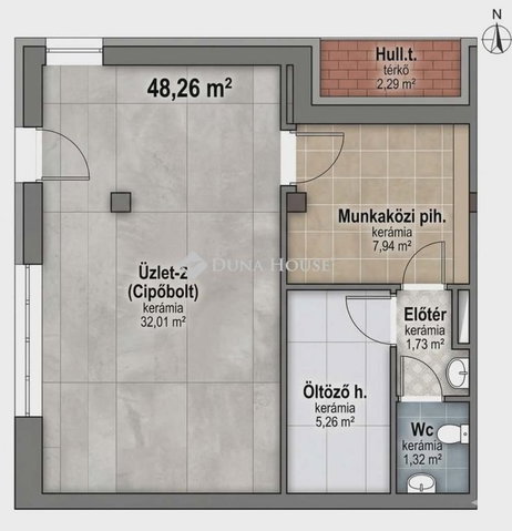 Eladó üzlethelyiség, Tégláson 61.29 M Ft / költözzbe.hu