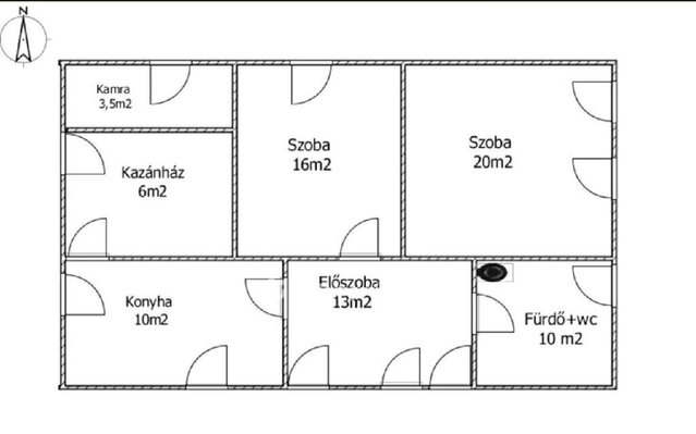 Eladó családi ház, Kaszaperen 7 M Ft, 2 szobás
