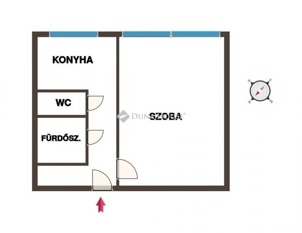 Eladó panellakás, Kecskeméten 34.9 M Ft, 1 szobás