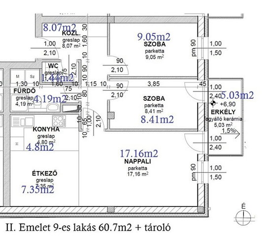 Eladó téglalakás, Érden 78.99 M Ft, 3 szobás