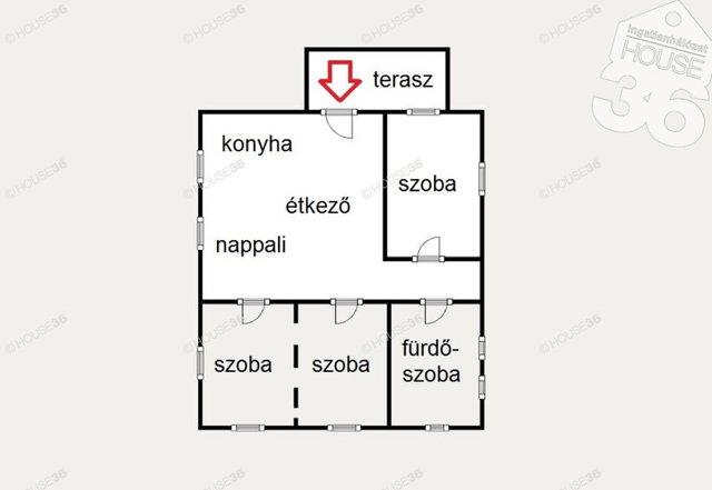Eladó családi ház, Szentkirályon 66.9 M Ft, 4 szobás
