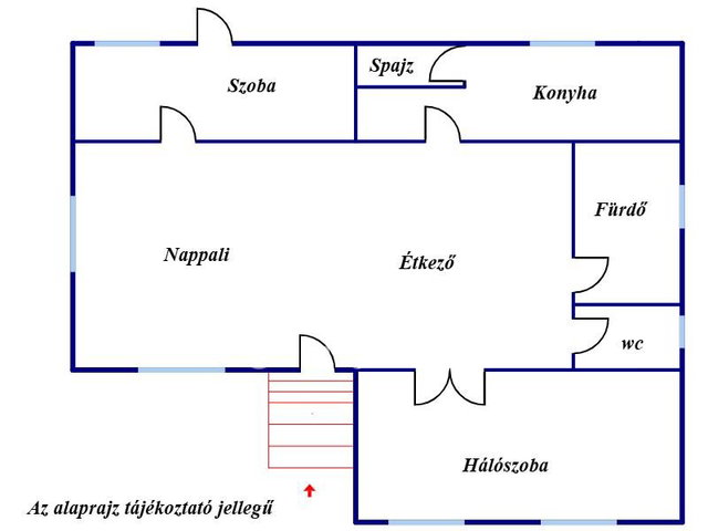 Eladó családi ház, Forrón 23 M Ft, 3 szobás