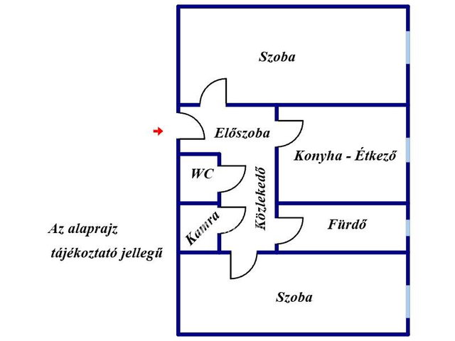 Eladó téglalakás, Kecskeméten 45.8 M Ft, 2 szobás