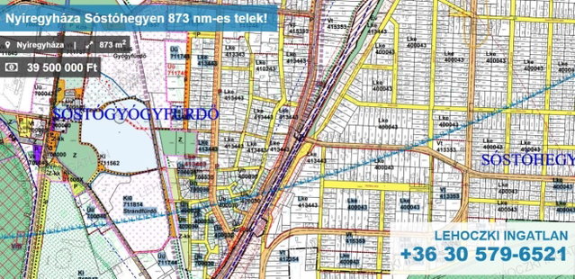 Eladó telek, Nyíregyházán 39.5 M Ft / költözzbe.hu