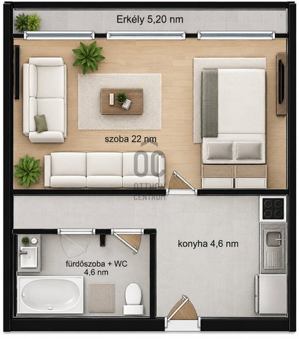 Eladó panellakás, Budapesten, XXI. kerületben 41.9 M Ft, 1 szobás