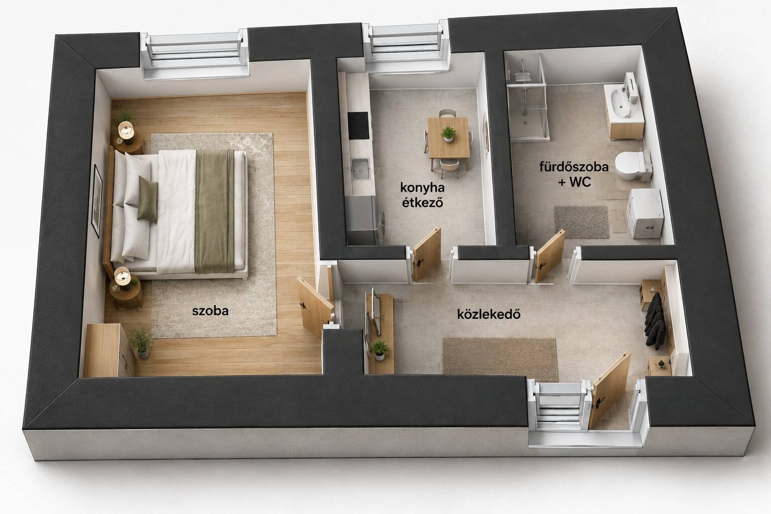 Lakás · 1 hálószoba · 35 m² · 19.450.000 Ft