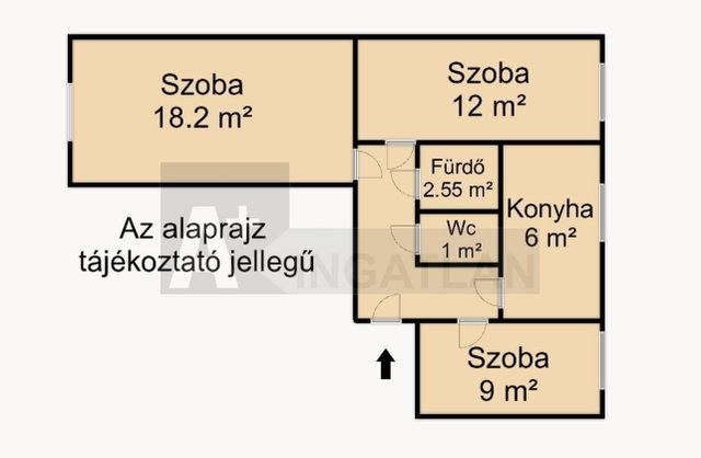 Kiadó panellakás, albérlet, Szegeden 200 E Ft / hó, 3 szobás