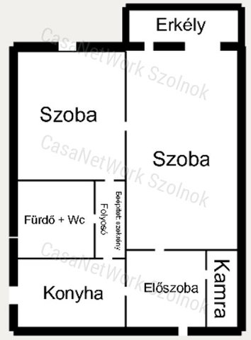 Eladó téglalakás, Szolnokon 36.7 M Ft, 2 szobás