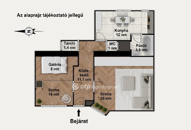 Eladó téglalakás, Budapesten, VIII. kerületben 64.9 M Ft