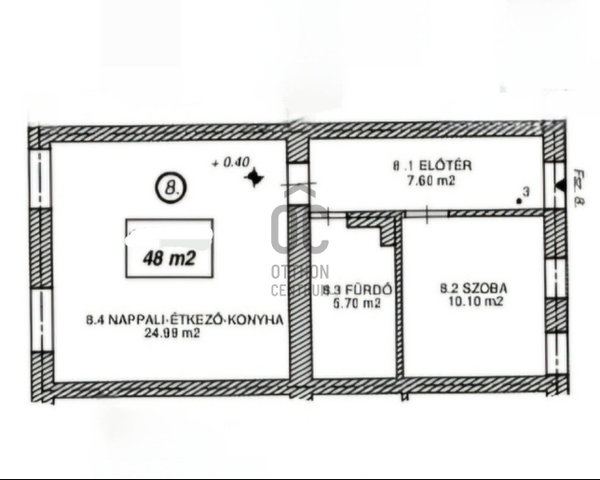 Eladó téglalakás, Szolnokon 57.6 M Ft, 2 szobás