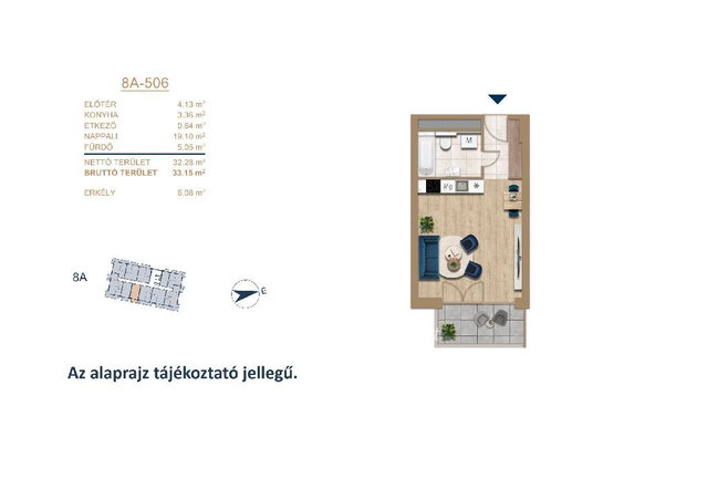 Eladó téglalakás, Budapesten, III. kerületben 75 M Ft, 1 szobás
