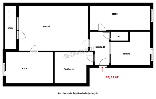 Eladó téglalakás, Balassagyarmaton 42.9 M Ft, 3 szobás