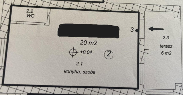 Eladó téglalakás, Komáromban 22 M Ft, 1 szobás