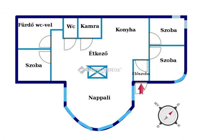 Eladó családi ház, Kecskeméten 66.5 M Ft, 2+2 szobás