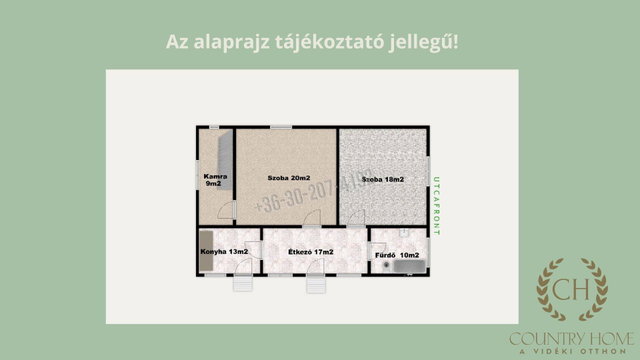 Eladó családi ház, Bakson, Fő utcában 17.9 M Ft, 2 szobás