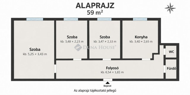 Eladó panellakás, Budapesten, XIX. kerületben 64.9 M Ft, 3 szobás
