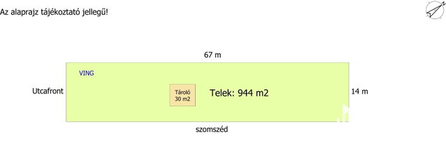Eladó mezogazdasagi ingatlan, Töltéstaván 9.9 M Ft
