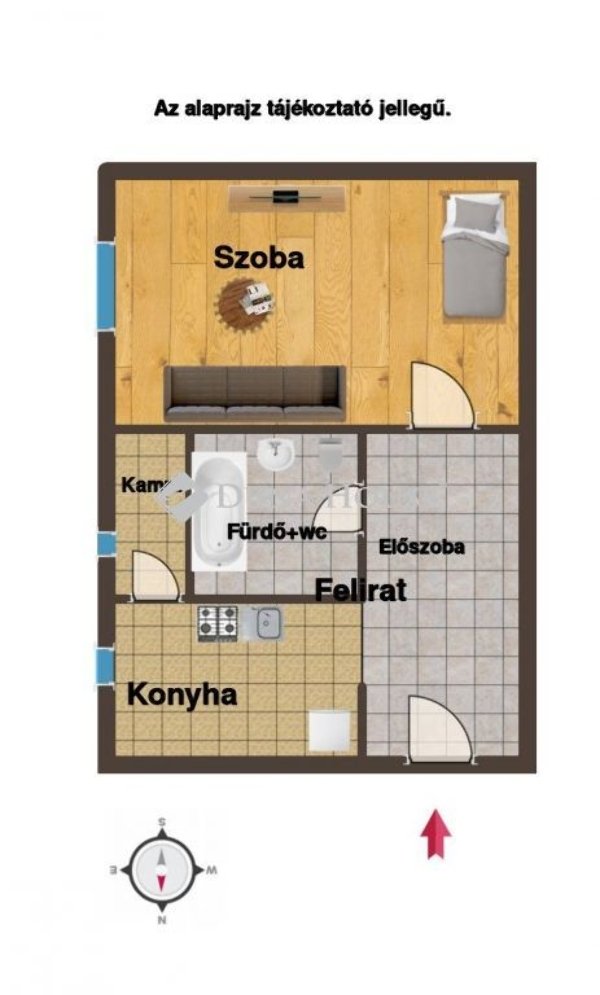 Lakás · 1 hálószoba · 37 m² · 32.000.000 Ft