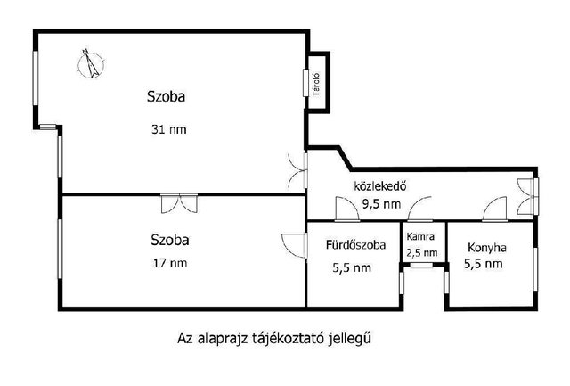 Eladó téglalakás, Budapesten, VI. kerületben 99.8 M Ft, 2 szobás
